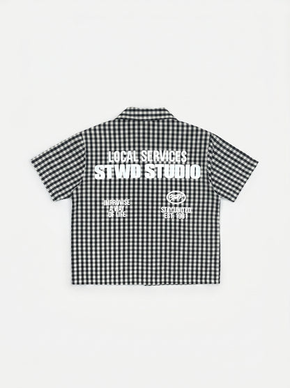 The "STWD Studio" Gingham Half Shirt