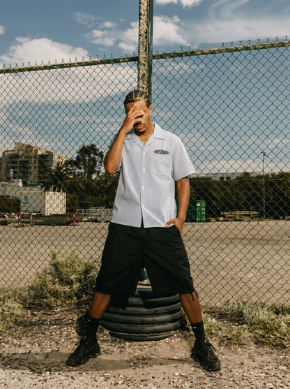Stussy World Tour Seersucker| Half Shirt