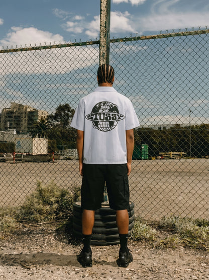Stussy World Tour Seersucker| Half Shirt